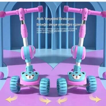 yeni il senliyi biletleri 2023: Scooter 🌀 Açılıb yığılır 🌀 Oturub sürmək olur 🌀 işıqlı 🌀 səbəti — 2