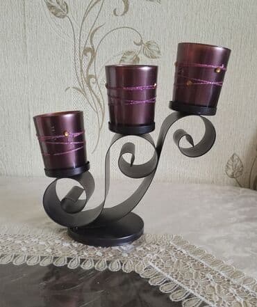 Şamdan. Metal şamdandır