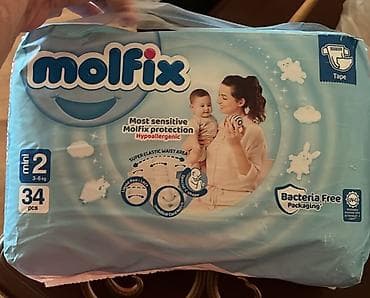 Molfix uşaq bezləri – Mini ölçü 2 (3–6 kq), 34 ədəd paket — 1