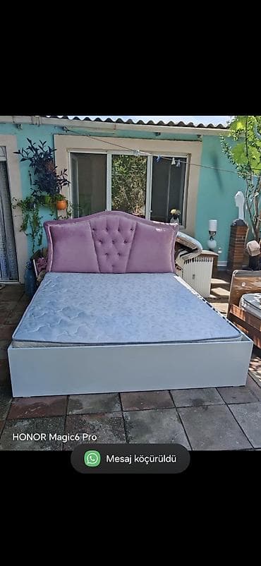 islenmis matras: Bazalı çarpayı və döşək dəsti - Ölçü: 200 x 180 sm (2 x 180) - Bazalı — 1