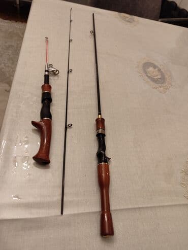 su eynekleri: Balıqçılıq dəsti TƏZƏ- 2 ədəd qarmaq çubuğu: biri 2 hissəli klassik — 4