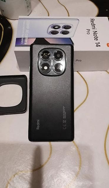 kontakt home redmi note 14: Redmi Note 14 Pro, 256 GB, rəng - Qara, Barmaq izi — 2