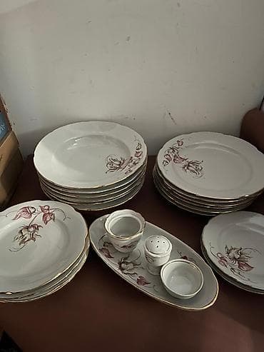 Nahar dəsti, rəng - Ağ, Farfor