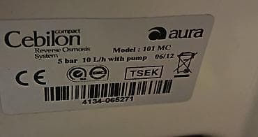 SU FILTERI IDIAL VEZIYETDE SATILIR Aura - Model: 101 MC (etiketdə — 5