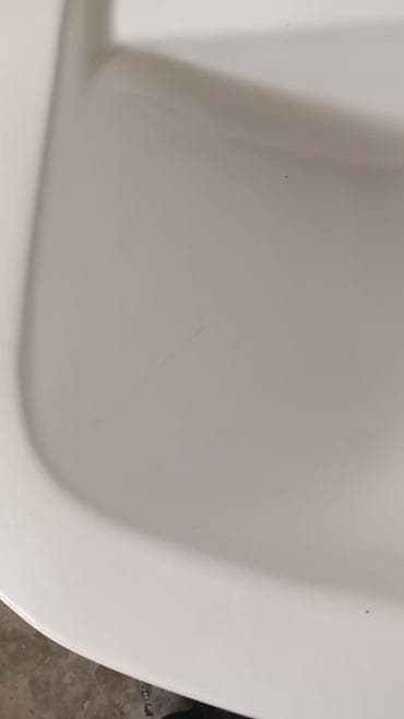 tulpan moyka: Keramik pilyastrlı əl-üz yuyan lavabo - Material: yüksək keyfiyyətli — 3