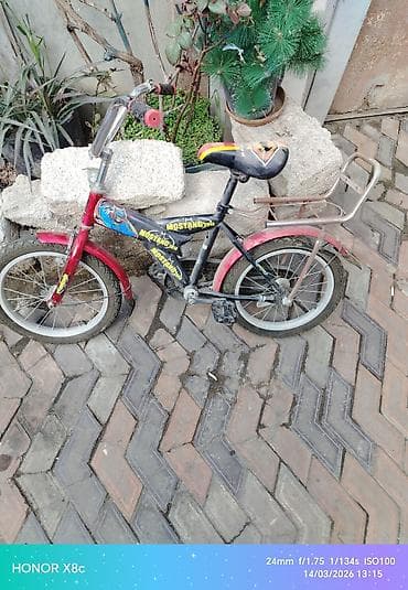 İki təkərli Uşaq velosipedi 16", sürətlərin sayı: 1