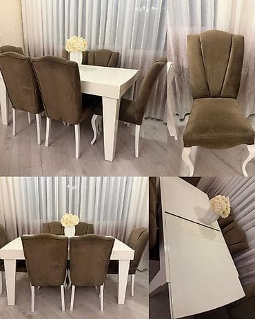 ev esyalari satilir: Masa dəsti satılır 500₼. Yeni kimidir. Açılır. Ünvan — 1