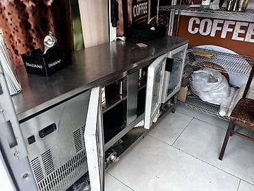 ref vitrin: Paslanmayan poladdan hazırlanmış peşəkar bar/kafe üçün soyuducu iş — 1