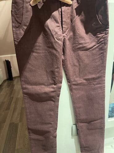 qaqa stili şalvar: Yarım klassik Şalvar, Zara, XL, rəng - Çəhrayı — 2