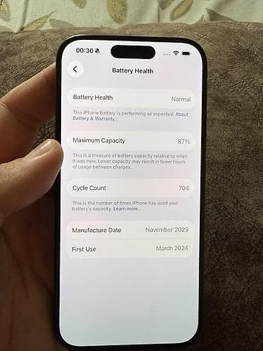 dubay iphone kreditle: IPhone 15 Pro, Blue Titanium, Face ID — 5