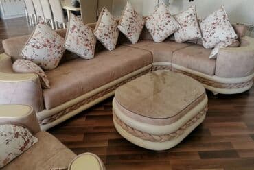 Yeni, Künc divan, Jurnal masası, Kreslo, Açılmayan