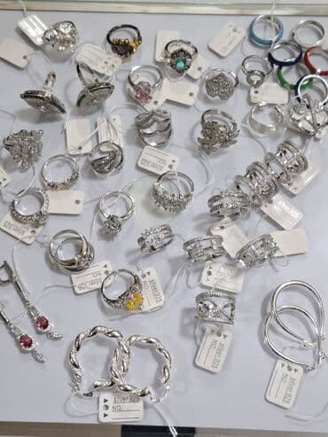 gümüş kişi üzükleri: Üzük, Gümüş, Qaşsız — 13