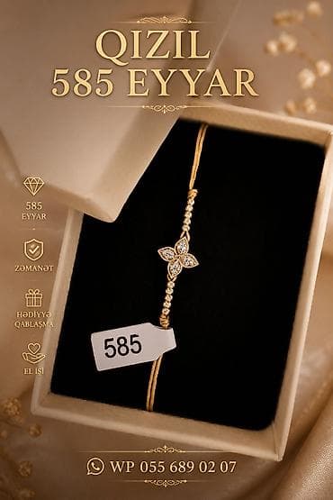 zergerlik: Bilərzik, Pandora, Sarı qızıl, 585 Əyar, Ödənişli çatdırılma — 1