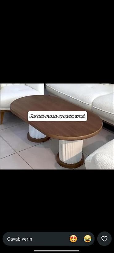 stul 2 el: Oval masa, Açılmayan, Təkərsiz, Taxta, Zəmanətsiz, Pulsuz çatdırılma — 1