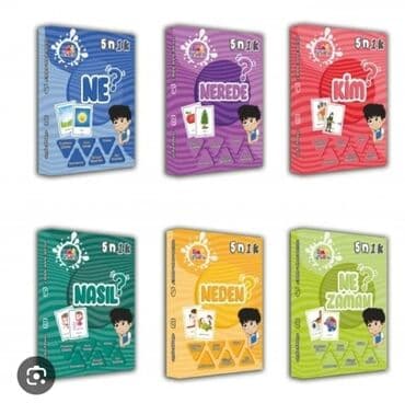məktəb formaları: Məhsul: 5N1K Uşaq Kart Dəsti – “Ne?”, “Nerede?”, “Kim?”, “Nasıl?” — 1
