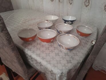 Tofas: Porcelain kasalar dəsti - 8 ədəd kasa - Material: nazik porselen - — 1