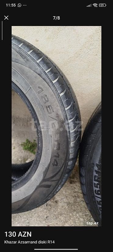 mersedes 190 mator: Disk təkər 185 / 65 / R 14, 4 Boltlu — 7