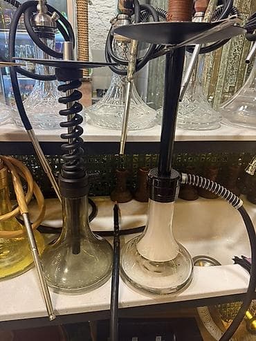 Şişə nərgilər – müxtəlif modellər - Müasir dizaynlı şüşə kolbalar