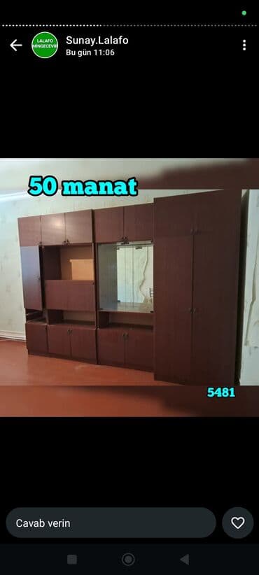 dolablar islenmis: İşlənmiş, Açılan, 2 qapılı Düz dolab, Servant, Rusiya — 1