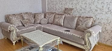 kreditle mebel sifarisi: Qonaq otağı üçün tam mebel dəsti – Divan, masa-stul dəsti, TV stendi — 4