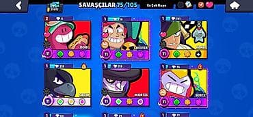 ufc 4 disk: Brawl Stars hesabı – 33,012 qəhrəman gücü (üst paneldə görünür) — 1