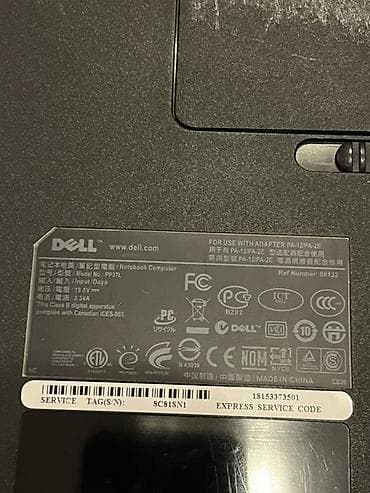 lalafo notebook: Dell noutbuk – PP37L seriyası Xüsusiyyətlər: - Ekran: 15.6" (parlaq — 4