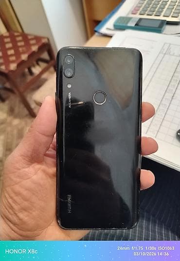 samsung galaxy a8 2018: Huawei P Smart Z, 64 GB, rəng - Qara, Barmaq izi — 3