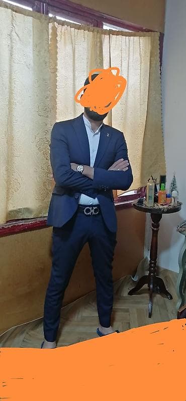 gün eynəkləri satışı: Francisco Lopez kişi kostyumu - Model: İncə zolaqlı, iki düyməli — 5
