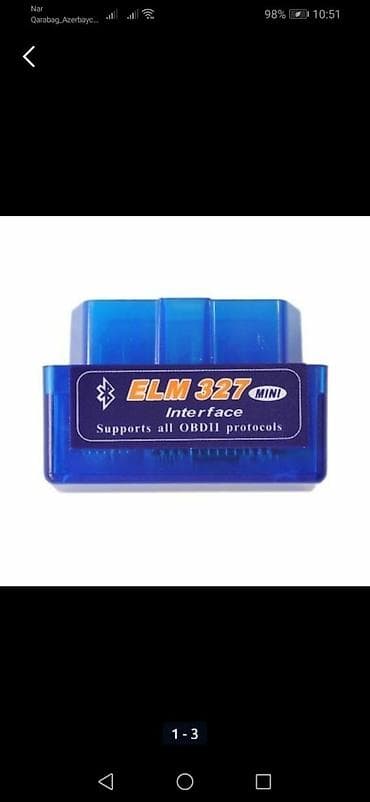 Avtodiaqnostika üçün cihaz. Elm 327!!! OBD ELM 327 cihazı vasitəsilə