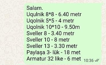 profil dəmir: Profil, Polad, Kredit yoxdur — 1