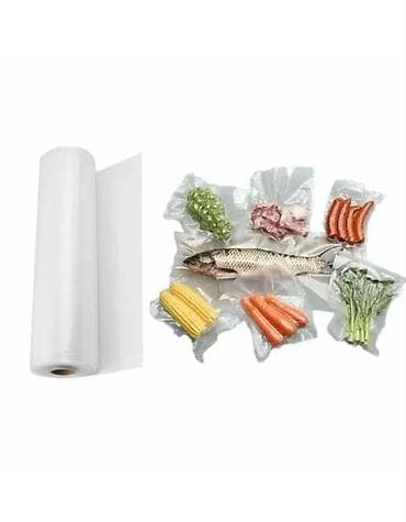 kolbasa soyuducu: Vakuum paketləmə rulosu – qida saxlanması üçün - Ölçü: eni 12 sm — 4