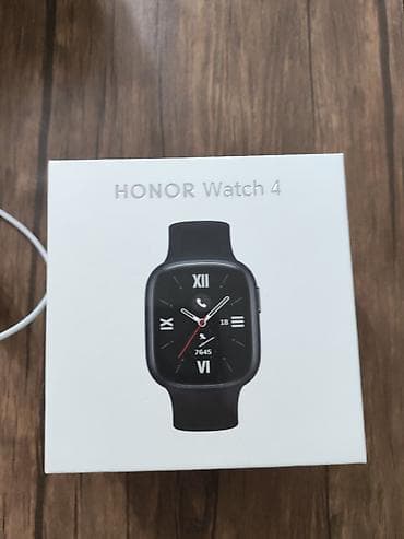 honor smart: HONOR Watch 4 ağıllı saat - Rəng: qara, kvadrat formalı korpus və — 2
