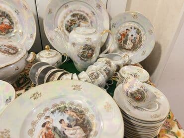 alman servisi: Обеденный набор, цвет - Белый, Фарфор, Германия — 2