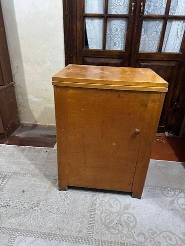 Podolsk mexaniki tikiş maşını – orijinal taxta kabinetlə - Pedalla — 5