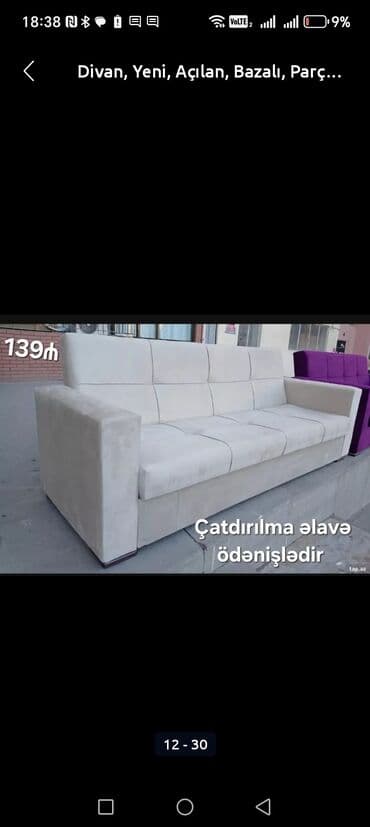 qupka: Divan, Yeni, Açılmayan, Bazasız, Nabuk, Ödənişli çatdırılma — 4