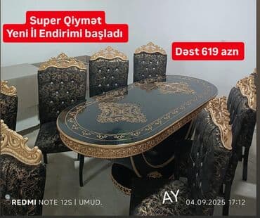 sarayda kreditle heyet evleri: Elə indi sifariş edin! ⏰ Son endirim günü: 31 dekabr 🪑 *Masa dəsti — 1