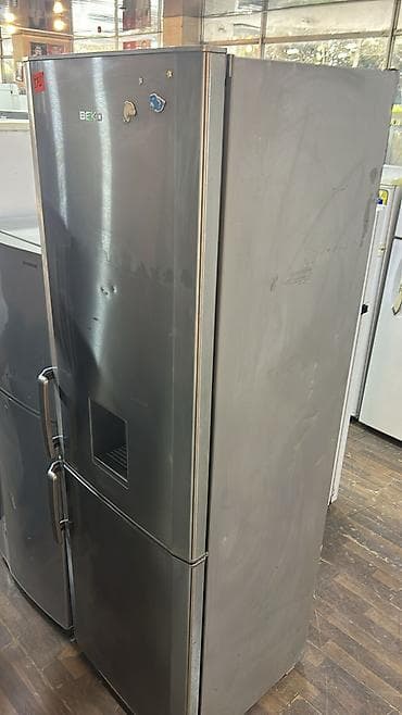 2 qapılı Beko Soyuducu Satılır, rəng - Gümüşü, Dispenserli