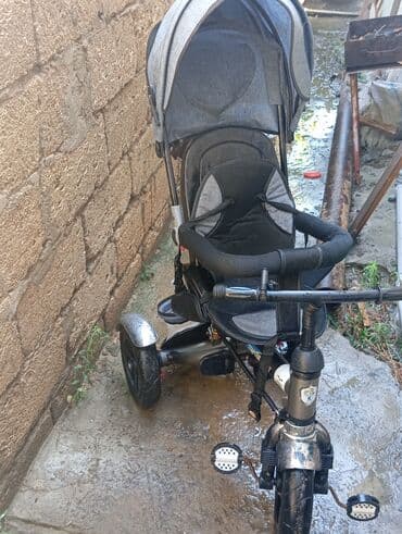 трехколесный велосипед взрослый: Uşaqlar üçün tünd boz rəngdə üçtəkərli velosiped. Bu model uşaq — 2