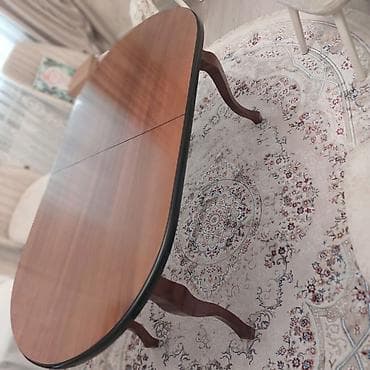 stol oturacaq: Qonaq masası, Açılan, Taxta, Oval masa — 2