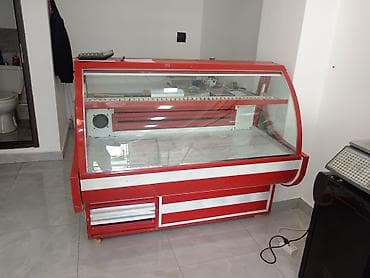 buz 7: Mağaza üçün soyuducu vitrin və dondurucu kamera - Qırmızı şüşə — 1