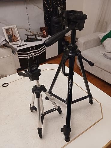 tripod telefon tutucu: İki ədəd tripod dəsti 1) Qaidoc QE-320 tripod - Tam ölçülü, alüminium — 1
