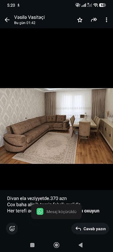 acilan divan: Divan ela veziyyetde.370 azn Cox baha alinib temiz fabrik malidir Her — 1
