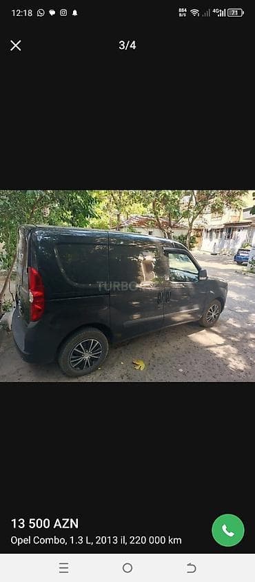vossen diskleri: Opel Combo: 1.3 l | 2013 il 220000 km Van body type — 4
