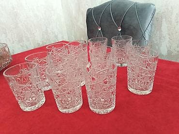 cay dasi satilir: Stəkanlar, rəng - Ağ, Şüşə, Azərbaycan — 1