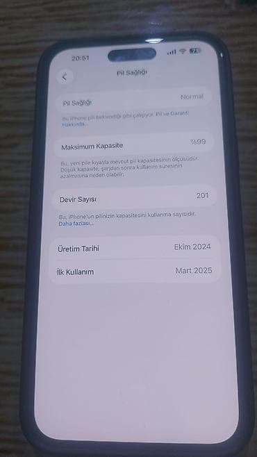 nomre telefon: IPhone 15 Plus, 128 GB, Qara, Barmaq izi, Face ID — 6