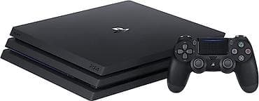 Sony PlayStation 4 Pro oyun konsolu 1Tab yaddaş, üstündə 2 pult