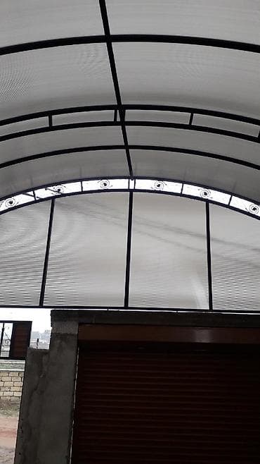 plastik su cənlərinin təmiri: Polikarbonat naves satişi və quraşdırılması keyfiyetli materiallarla — 5