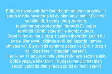 bulbulede heyet evleri 2023: 6 otaqlı, 110 kv. m, Yeni təmirli — 3