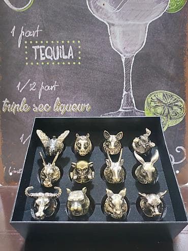 cop 29 termos: Rümkalar, rəng - Qızılı, Şüşə, 12 ədədli dəst — 2