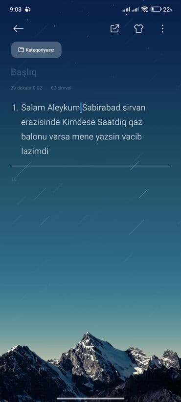 Alfa Romeo: Məhsul: Satdıq qaz balonu Təsvir - Sabirabad–Şirvan ərazisi üçün — 1